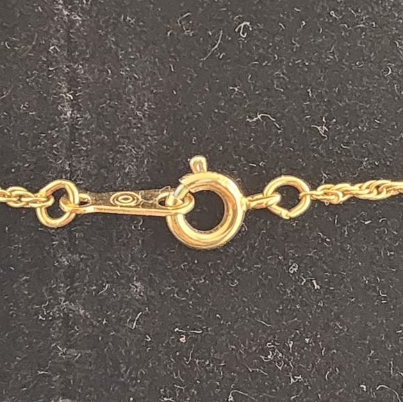 Vtg Gold Tone Pink Enamel Accent Faux Pearl Orchid Necklace - Picture 11 of 14